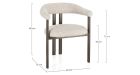 Lot 4 chaises tissu bouclé Giuditta - Bronze - 3