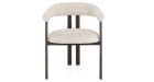 Lot 4 chaises tissu bouclé Giuditta - Bronze - 1