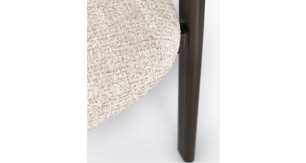Lot de 4 chaises Giuditta en tissu bouclé, douceur tendance