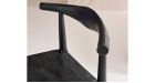 Lot 2 chaises acacia massif noir Lucien - 5