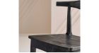 Lot 2 chaises acacia massif noir Lucien - 6