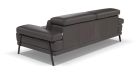 Canapé cuir profondeur réglable Elio - 5