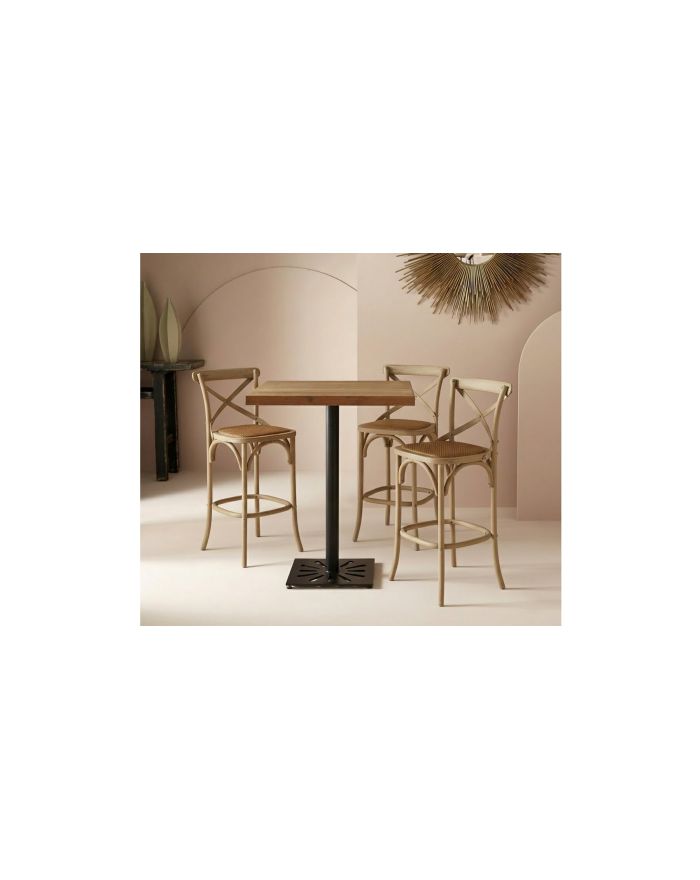 Chaise de bar Bistrot chêne oxydé