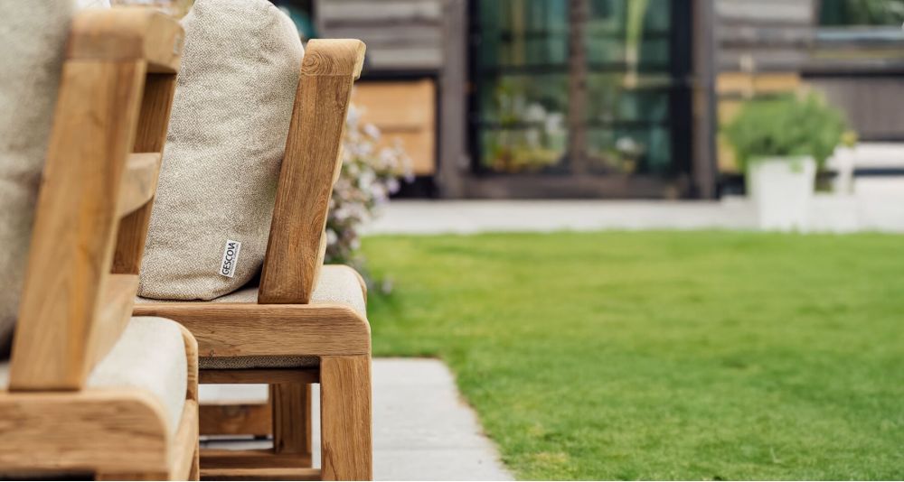 Fauteuil de jardin en teck recyclé Susan