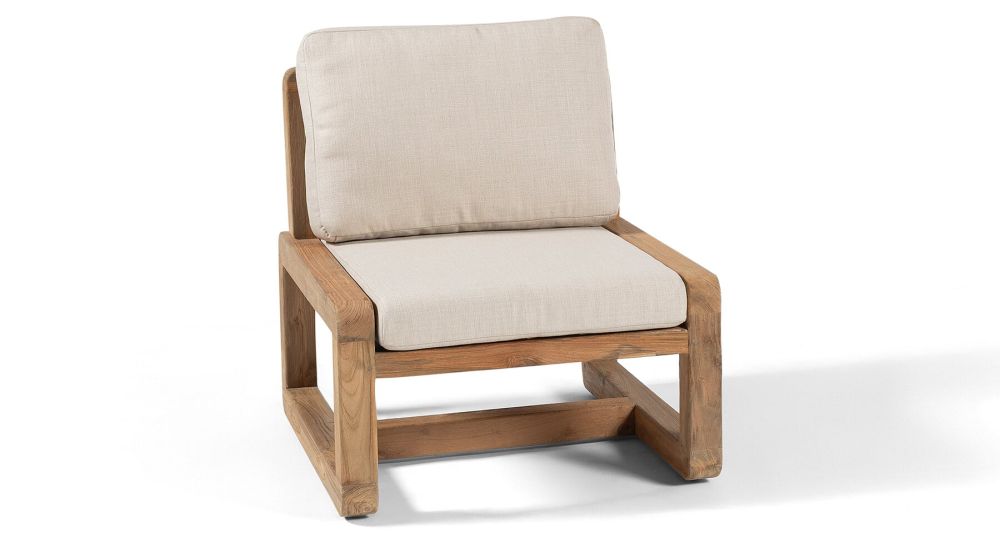 Fauteuil de jardin en teck recyclé Susan