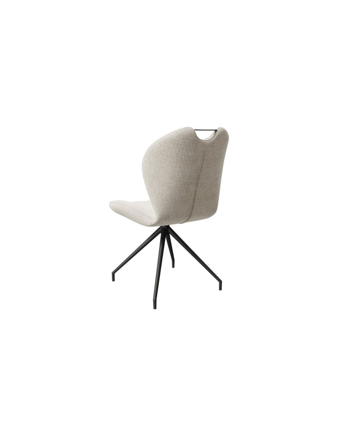 Lot 2 chaises matelassées pivotantes New York blanc cassé