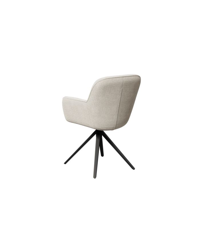 Lot 2 chaises pivotantes Charleston blanc cassé