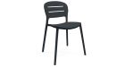 Lot 16 chaises empilables Bella - Anthracite