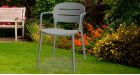 Lot 16 chaises avec accoudoirs Bella - Anthracite - 2