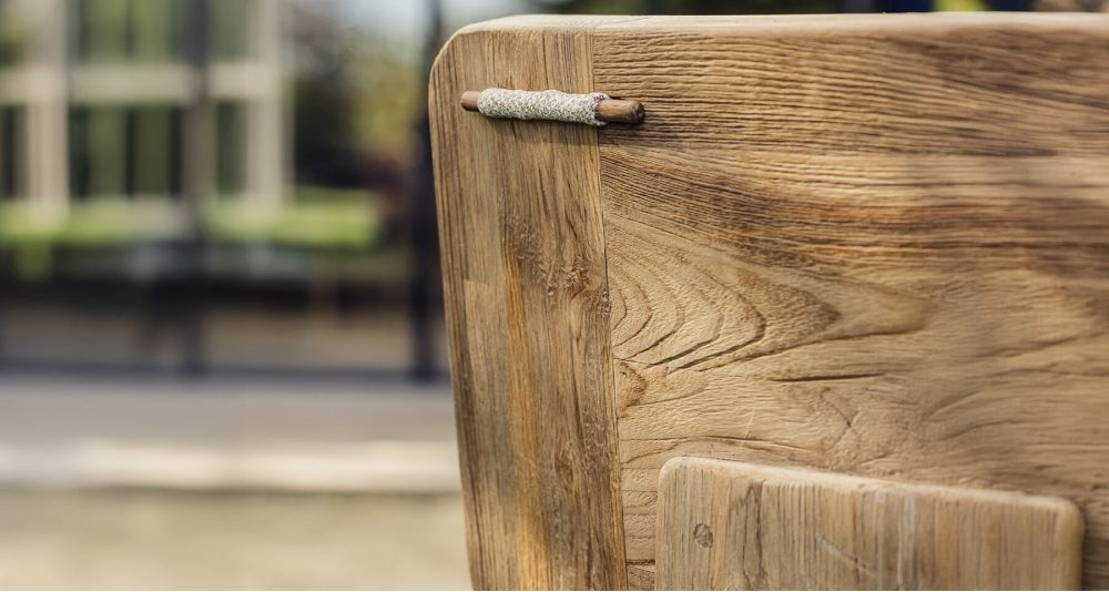 Fauteuil de jardin teck recyclé Fiona