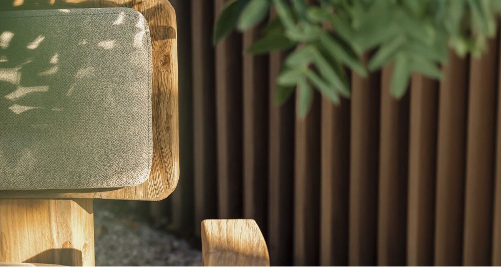 Fauteuil de jardin teck recyclé Fiona