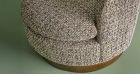 Fauteuil pivotant en tweed Sinclair - 2