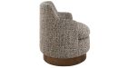 Fauteuil pivotant en tweed Sinclair - 5