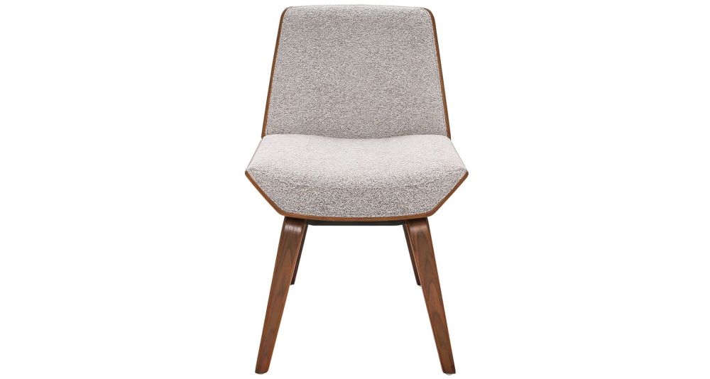 Chaise de salle à manger tissu beige Nico