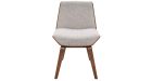 Chaise beige et bois finition noyer Nico - 2