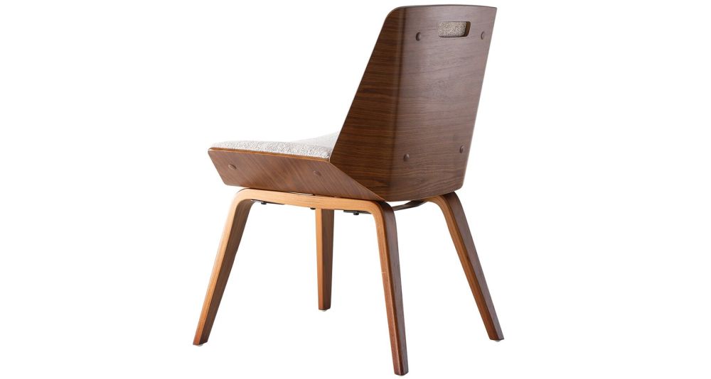 Chaise de salle à manger tissu beige Nico