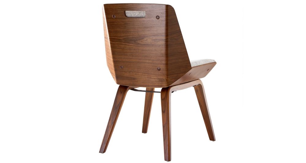 Chaise de salle à manger tissu beige Nico