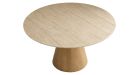 Table en céramique ronde crème diamètre 135 cm Lumio - 8