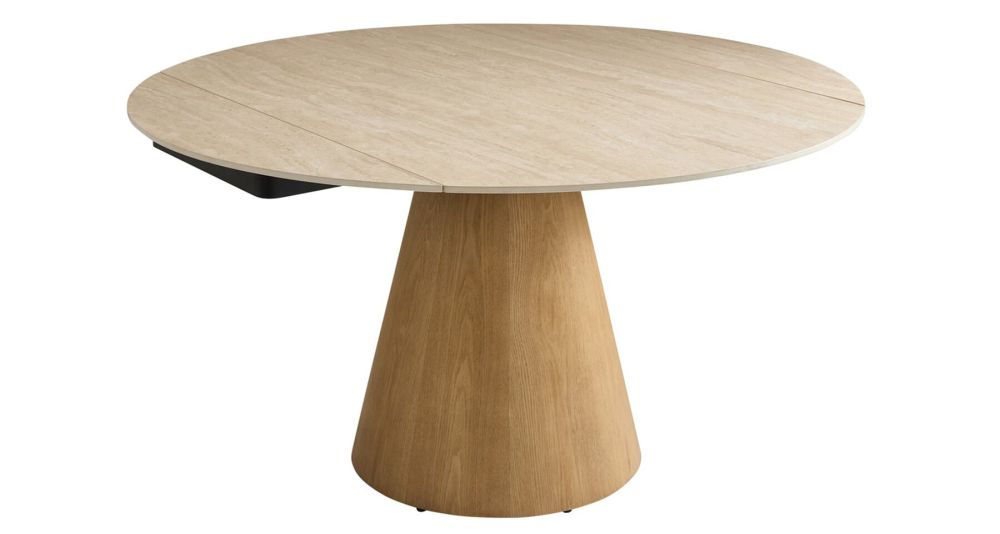 Table ronde extensible en céramique Lumio