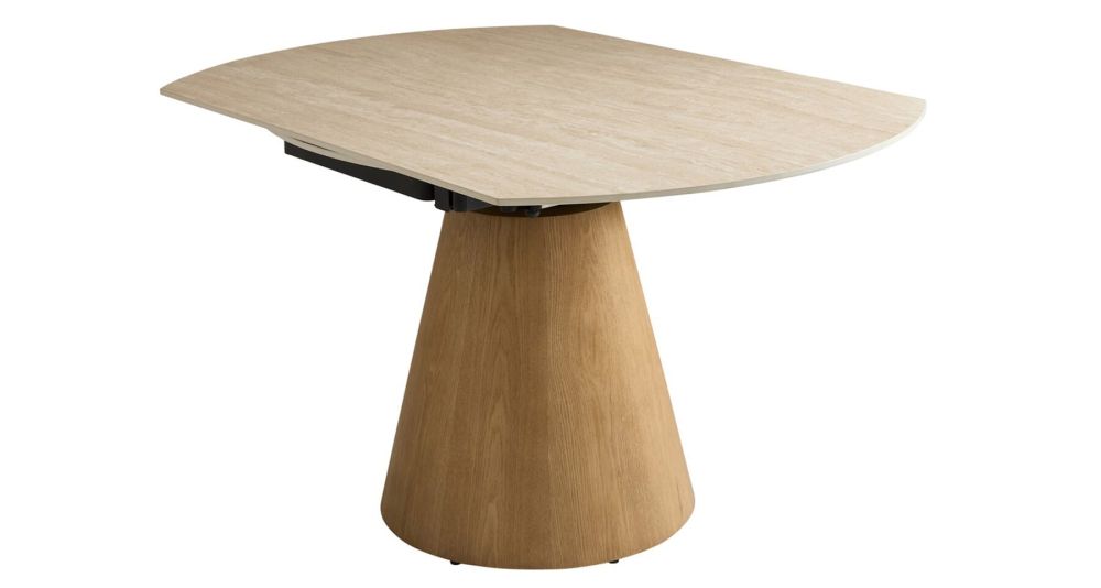 Table ronde extensible en céramique Lumio