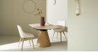 Table en céramique ronde crème diamètre 135 cm Lumio - 3