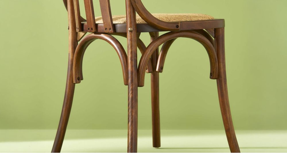 Lot 2 chaises en bouleau massif Estaminet
