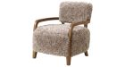 Fauteuil en fourrure beige Gengis - 4