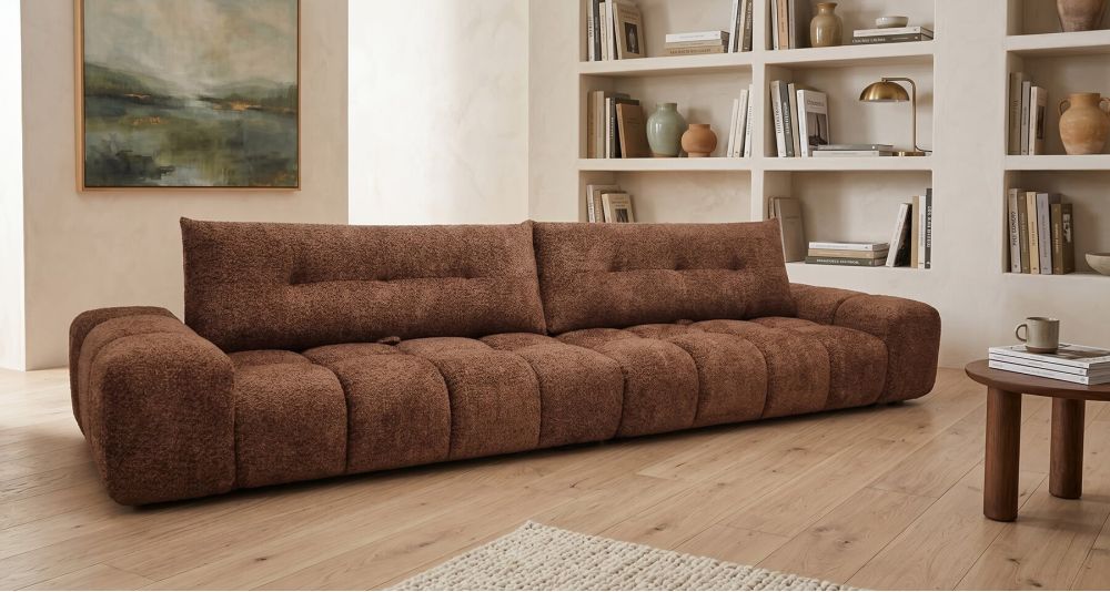 Canapé Calio profond effet nuage, dossier réglable et moelleux