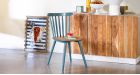 Chaise scandinave Paulin - Bleu - 8
