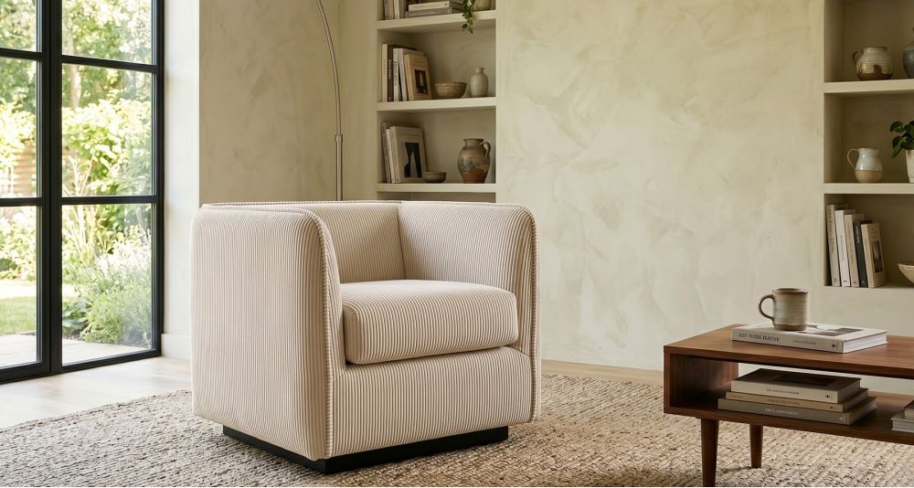Petit fauteuil Carlito cube, format compact Home Spirit