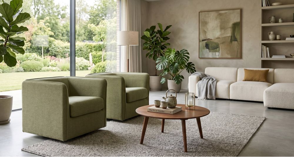 Petit fauteuil Carlito cube, format compact Home Spirit