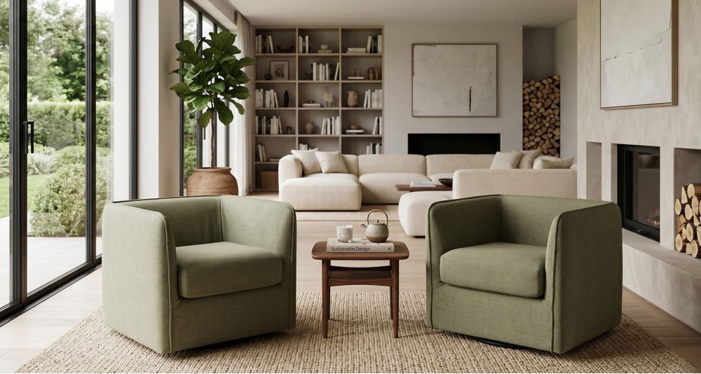 Petit fauteuil Carlito cube, format compact Home Spirit