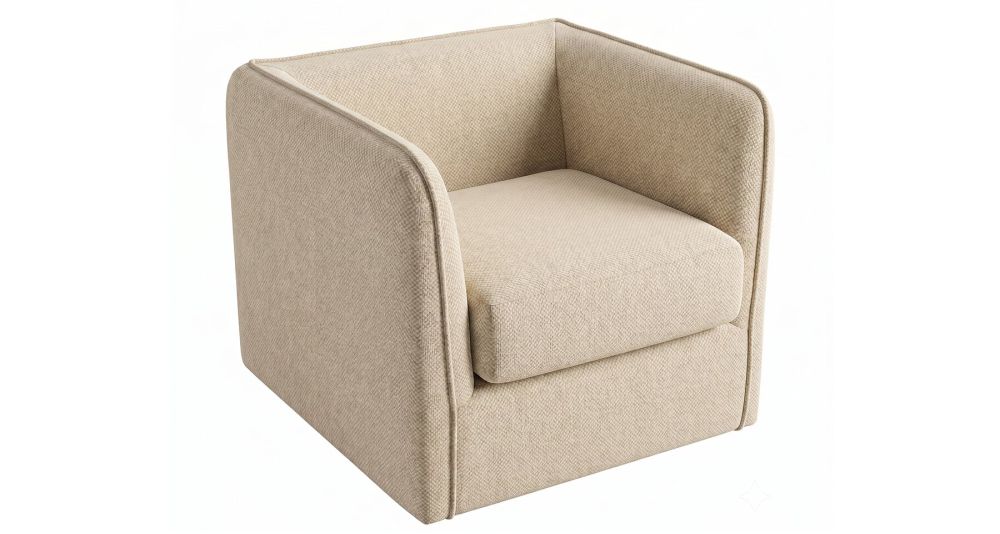 Petit fauteuil Carlito cube, format compact Home Spirit