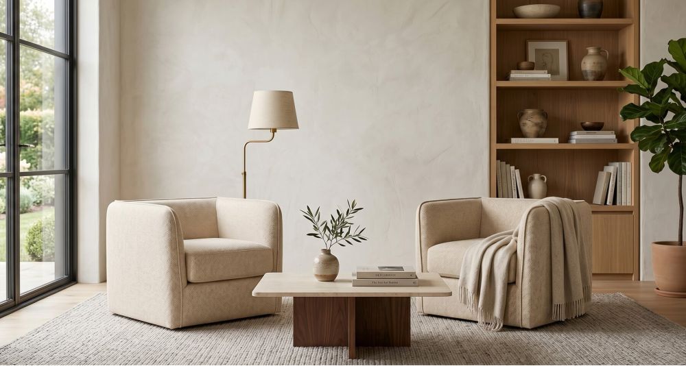 Petit fauteuil Carlito cube, format compact Home Spirit