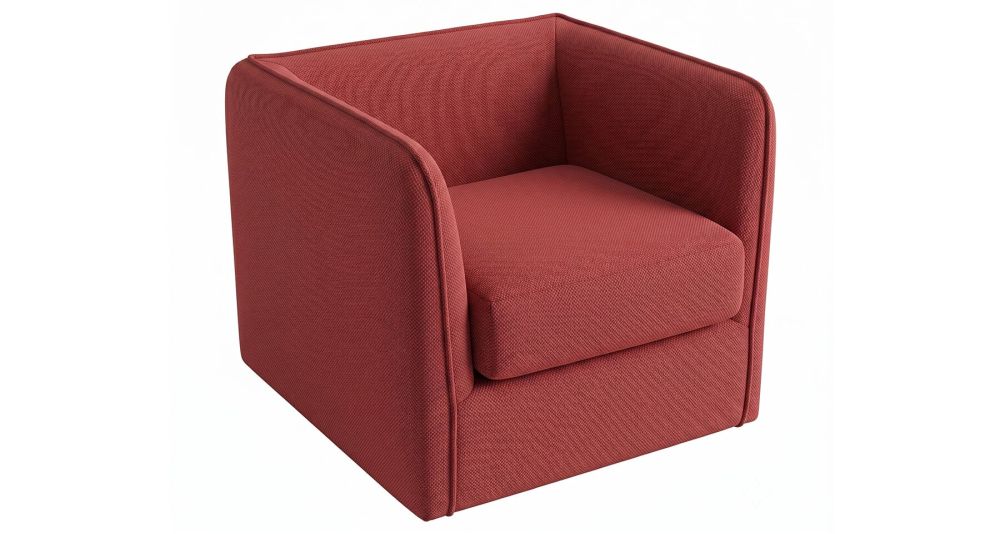 Petit fauteuil Carlito cube, format compact Home Spirit