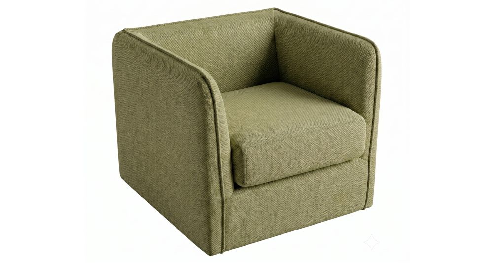 Petit fauteuil Carlito cube, format compact Home Spirit