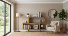 Etagère asymétrique Shift en bois de manguier