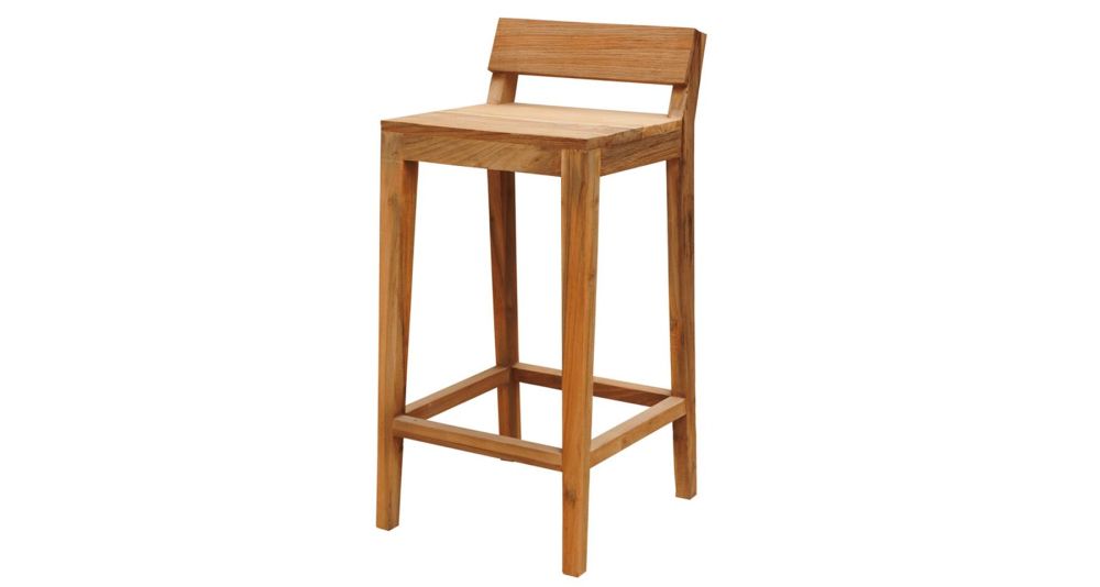 Lot de 2 chaises hautes de jardin Canggu