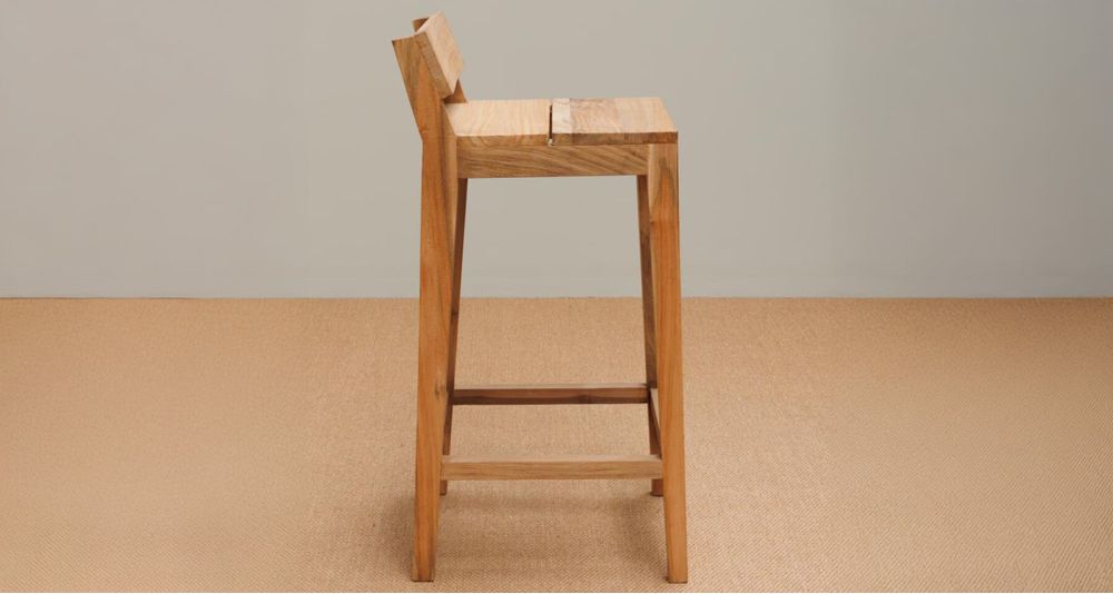 Lot de 2 chaises hautes de jardin Canggu