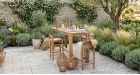 Chaise haute de jardin en teck Canggu Chehoma - ambiance