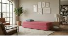 Lit gigogne haut de gamme Sottosopra - ambiance - tissu rose