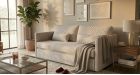 Canapé lit gigogne haut de gamme Sottosopra - ambiance - tissu beige