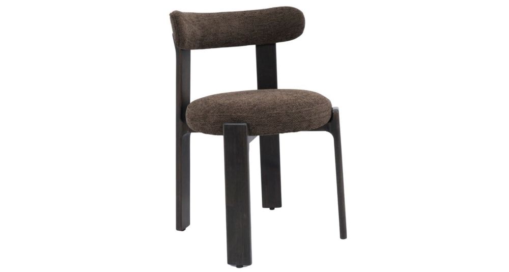 Chaise de repas marron Albany