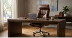 Fauteuil de direction en cuir pleine fleur Glacier Peak - cuir marron - ambiance - 2