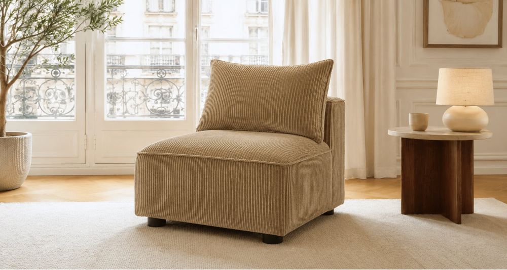 Chauffeuse 1 place Elena Home Spirit modulable et confortable