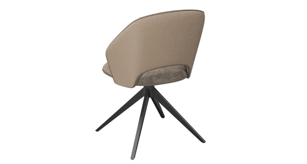 Lot de 2 chaises bi-matière Baia