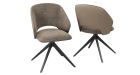 Lot de 2 chaises bi-matière Baia - Beige - 3