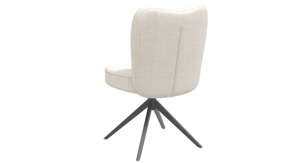 Lot de 2 chaises pivotantes en tissu Munich