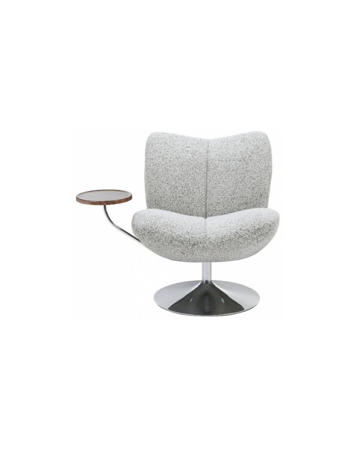 Fauteuil Nolan design tablette intégrée - Beige - 1