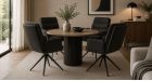 Lot de 2 chaises en tissu Helsinki Twill - Anthracite - 3